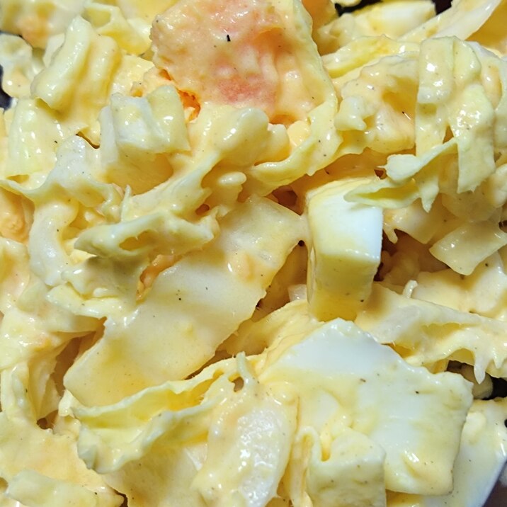 白菜とゆで卵のサラダ